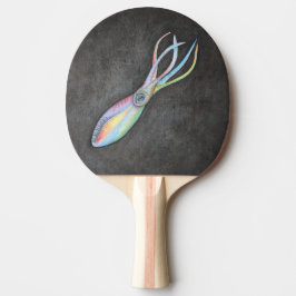 Rainbow Squid Ping Pong Paddle Tafeltennisbatje