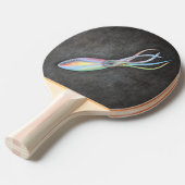 Rainbow Squid Ping Pong Paddle Tafeltennisbatje (Voorkant Gekanteld)
