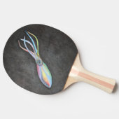 Rainbow Squid Ping Pong Paddle Tafeltennisbatje (Zijkant)