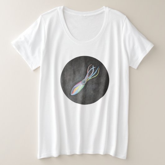 Rainbow Squid Plus maat T-shirt (Design voorkant)