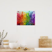 Rainbow Squid Poster (Keuken)