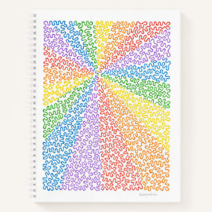 Rainbow Squiggles Notitieboek