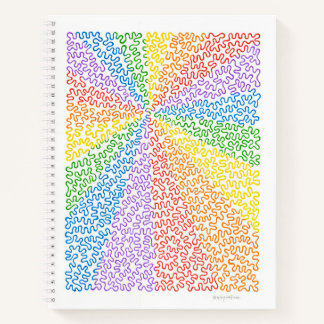 Rainbow Squiggles Notitieboek