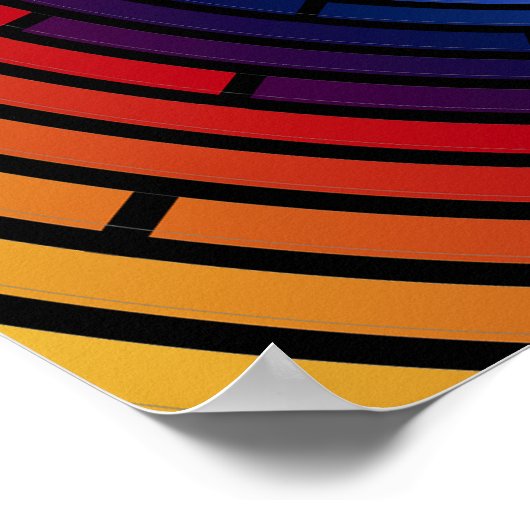 Rainbow Squiral Poster ROY G BIV (Hoek)