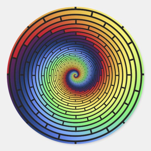 Rainbow Squiral Sticker ROY G BIV (Voorkant)