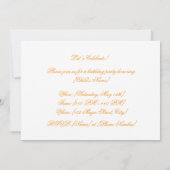 Rainbow Squirrel Kids Birthday Party Kaart (Achterkant)