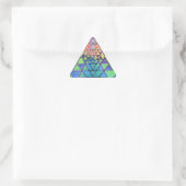 Rainbow Sri Yantra voor liefde en rijkdom Sticker (Tas)