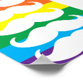Rainbow Stache Poster (Hoek)