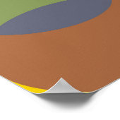 Rainbow Stacked Stones Minimalistisch Poster (Hoek)