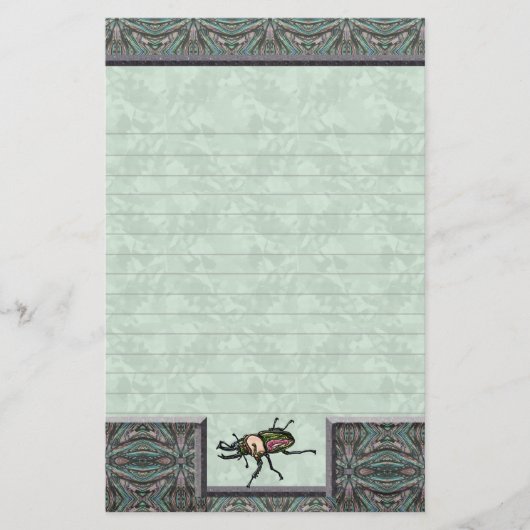 Rainbow Stag Beetle Briefpapier (Voorkant)
