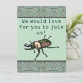 Rainbow Stag Beetle Kaart (Staand voorkant)