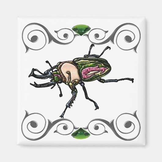 Rainbow Stag Beetle Magneet (Voorkant)