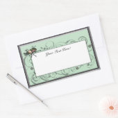 Rainbow Stag Beetle Rechthoekige Sticker (Envelop)