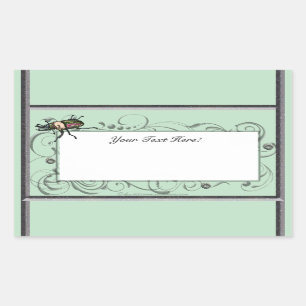 Rainbow Stag Beetle Rechthoekige Sticker