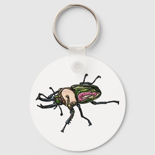 Rainbow Stag Beetle Sleutelhanger (Voorkant)