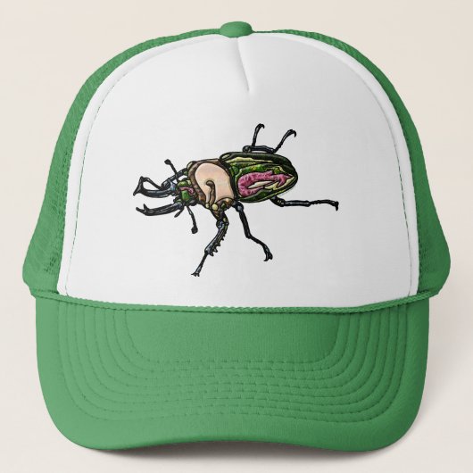 Rainbow Stag Beetle Trucker Pet (Voorkant)