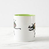 Rainbow Stag Beetle Tweekleurige Koffiemok (Center)