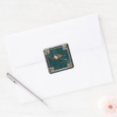 Rainbow Stag Beetle Vierkante Sticker (Envelop)