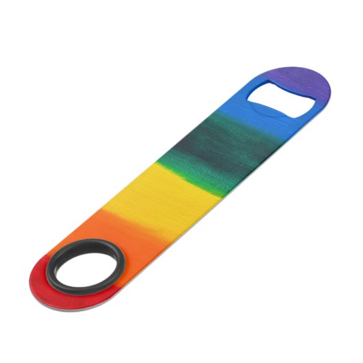 Rainbow Stainless Steel Bottle Open Speed Flessenopener (Voorkant Gekanteld)