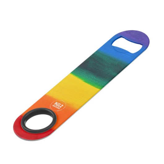 Rainbow Stainless Steel Bottle Open Speed Flessenopener (Achterkant Gekanteld)