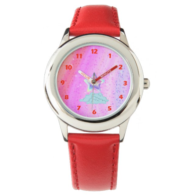 Rainbow Stainless Steel Watch Horloge (Voorkant)