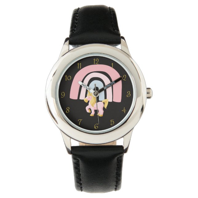 Rainbow Stainless Steel Watch Horloge (Voorkant)