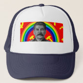 Rainbow Stalin Trucker Hat Pet (Voorkant)