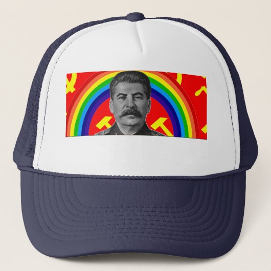 Rainbow Stalin Trucker Hat Pet (Voorkant)