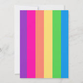 Rainbow Star Baby shower Uitnodiging (Achterkant)