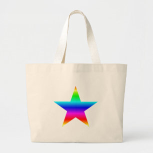 Rainbow Star Bag Grote Tote Bag