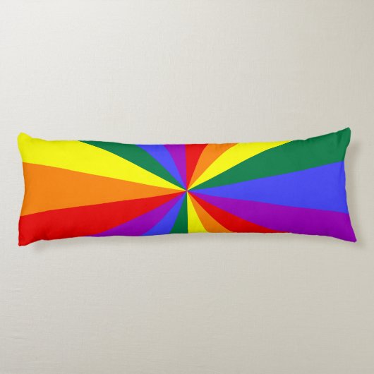 Rainbow Star Burst Pattern Lichaamskussen (Achterkant)