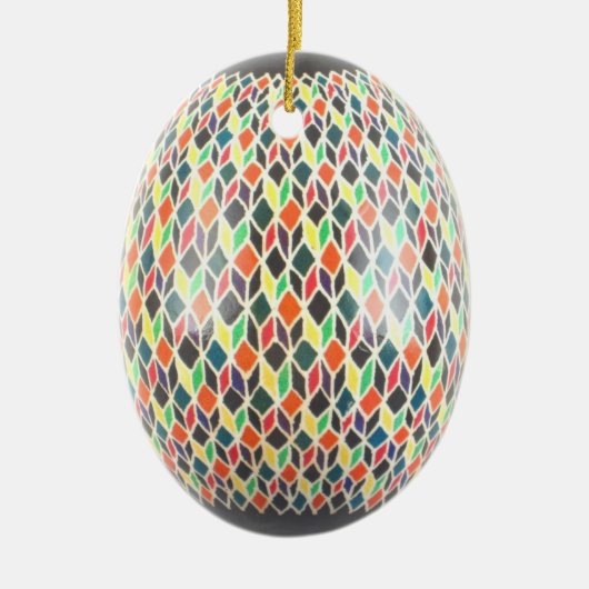 Rainbow Star Egg Ornament (Voorkant)