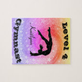Rainbow Star Gymnastics - Aangepaste naam en nivea Legpuzzel (Horizontaal)