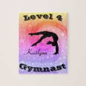 Rainbow Star Gymnastics - Aangepaste naam en nivea Legpuzzel (Verticaal)