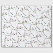 Rainbow Star Letter C Cadeaupapier (Vlak)