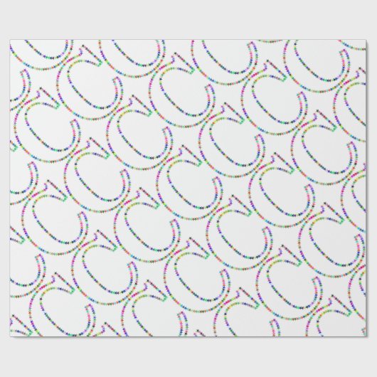 Rainbow Star Letter C Cadeaupapier (Vlak)