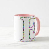 Rainbow Star Letter E Mok (Voorkant rechts)