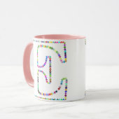 Rainbow Star Letter E Mok (Voorkant links)