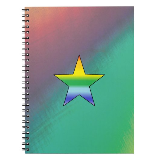 Rainbow Star Notitieboek (Voorkant)