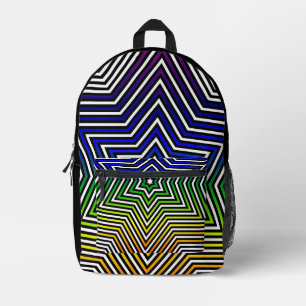 Rainbow Star Pattern All over print rugzak