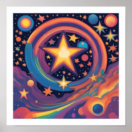 Rainbow Star Poster (Voorkant)