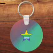 Rainbow Star-Sleutelhanger Sleutelhanger (Voorkant)