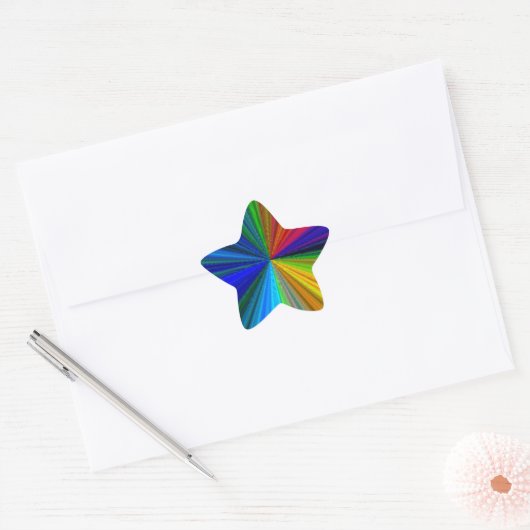 Rainbow Star Sticker (Envelop)