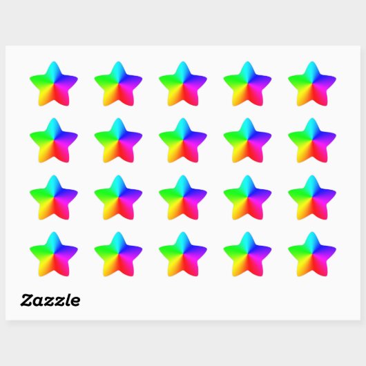 Rainbow Star Sticker (Vel)