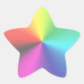 Rainbow Star Sticker (Voorkant)