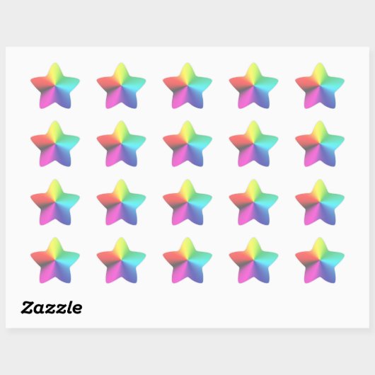 Rainbow Star Sticker (Vel)
