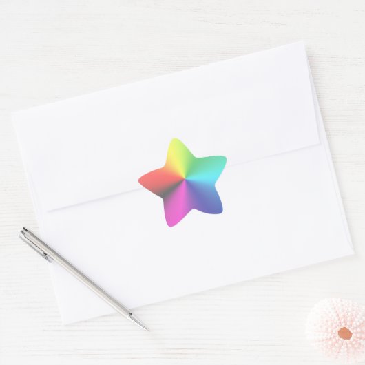 Rainbow Star Sticker (Envelop)