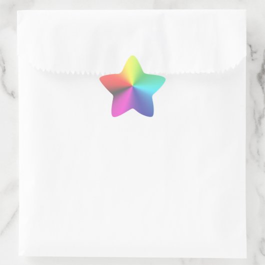 Rainbow Star Sticker (Tas)
