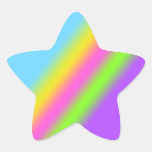 Rainbow Star Stickers (Voorkant)