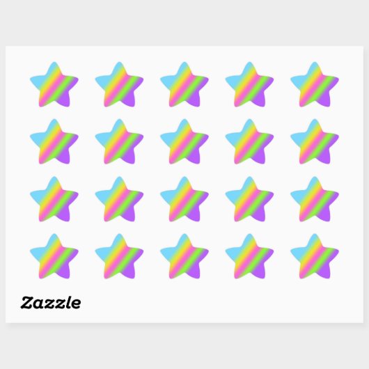 Rainbow Star Stickers (Vel)